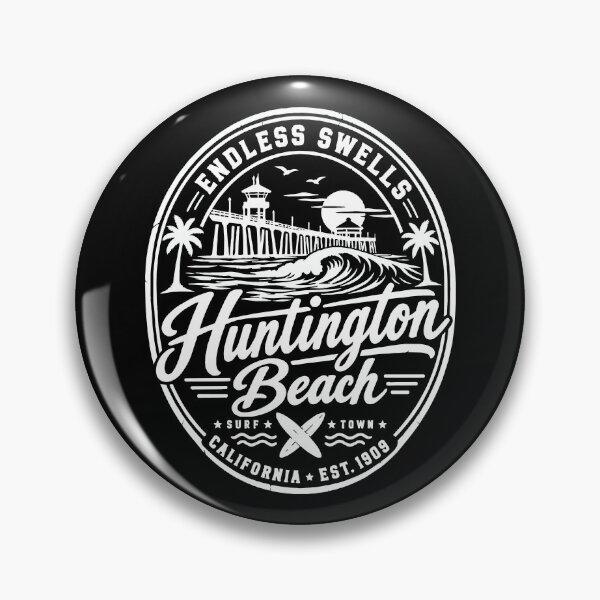 Item preview, Huntington Beach California Vintage Coastal Surf Design designed and sold by CG Studio.