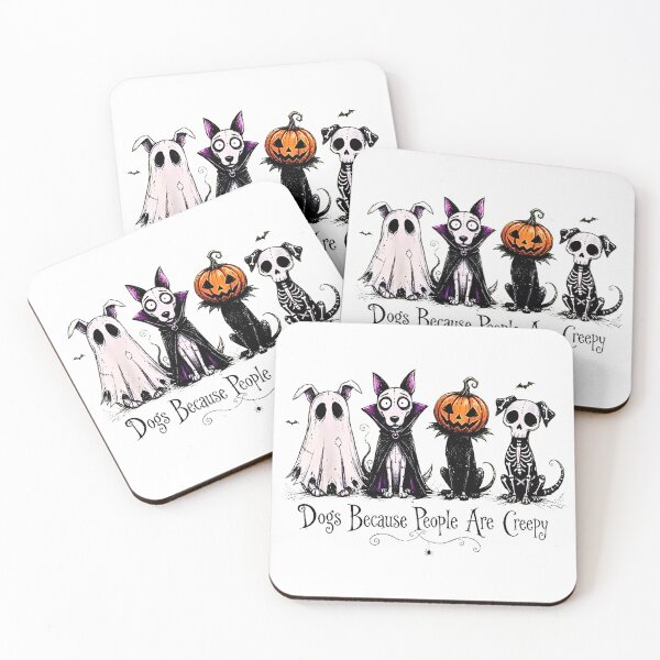 Item preview, Dogs Because People Are Creepy – Funny Halloween Dog Costume Design designed and sold by Rahamkshop.