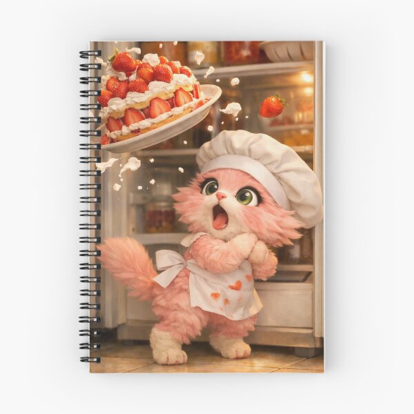 Item preview, Mimi Mew Dessert Disaster – Funny Pink Kawaii Cat Losing Her Cake designed and sold by Lalala cute.