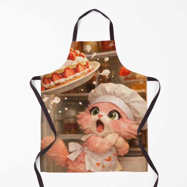 Item preview, Mimi Mew Dessert Disaster – Funny Pink Kawaii Cat Losing Her Cake designed and sold by Lalala cute.