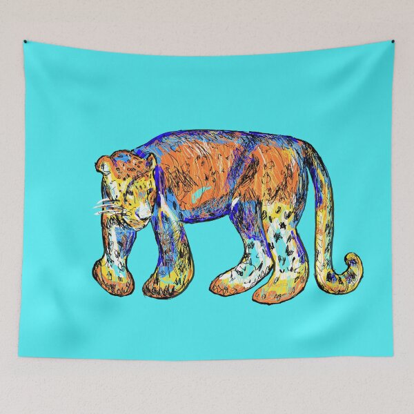 Item preview, The Leopard at the zoo designed and sold by SHARON NAKAR.