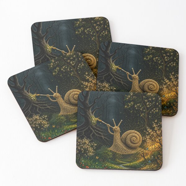 Item preview, Snail Who Paints the Forest Awake designed and sold by JUTElCONIC.