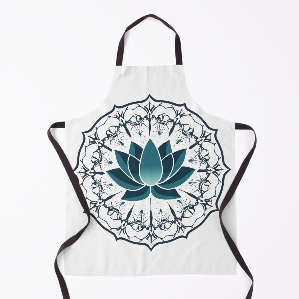 Item preview, Teal Lotus Butterfly Mandala – Turquoise Botanical Floral Nature Design designed and sold by Artxotic Studio.