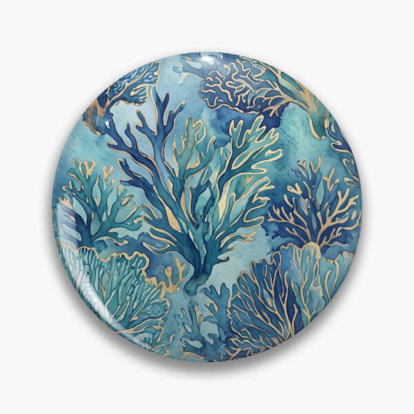 Item preview, Jewel‑Tone Underwater Coral Pattern designed and sold by amusefullife.