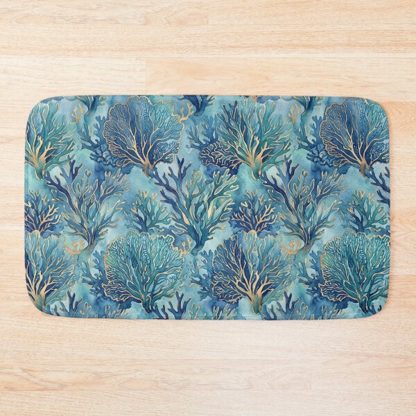 Item preview, Jewel‑Tone Underwater Coral Pattern designed and sold by amusefullife.