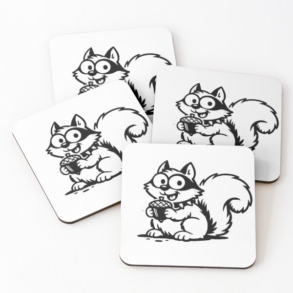 Item preview, Funny Squirrel with Acorn designed and sold by ANNART1602.