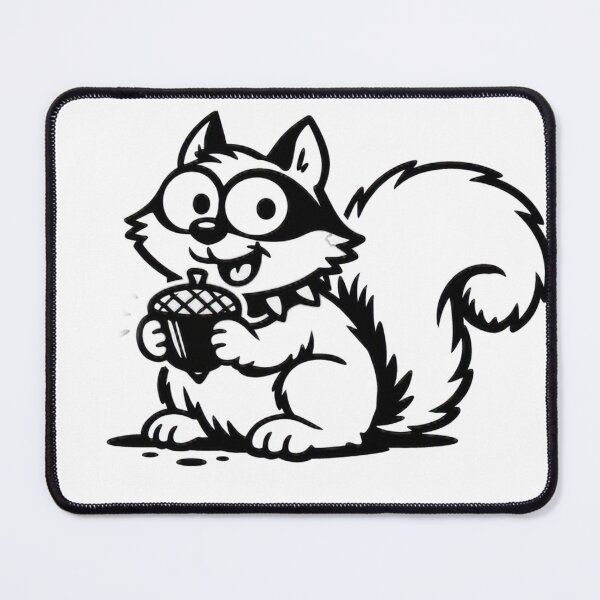 Item preview, Funny Squirrel with Acorn designed and sold by ANNART1602.