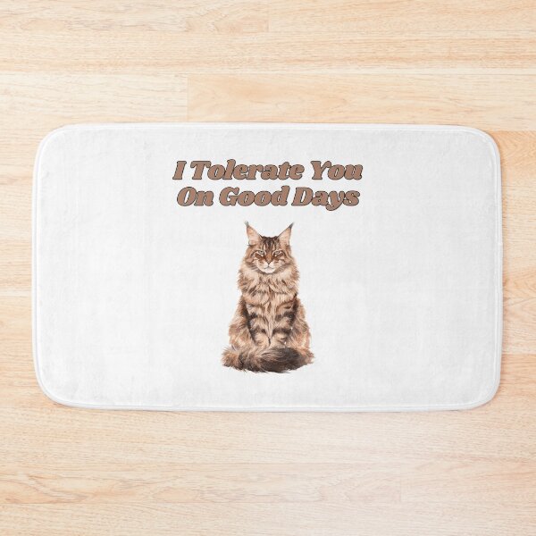 Item preview, Tolerate You Sassy Maine Coon Watercolor Design designed and sold by NatureUnleashed.