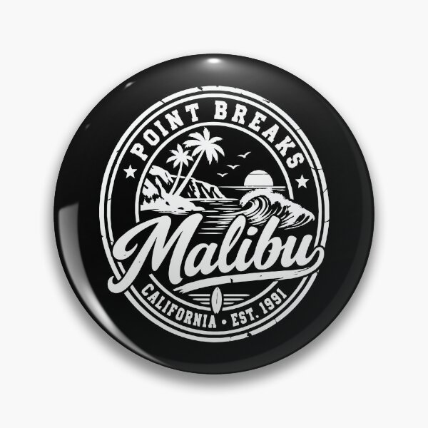 Item preview, Malibu California Vintage Coastal Surf Beach Design designed and sold by CG Studio.