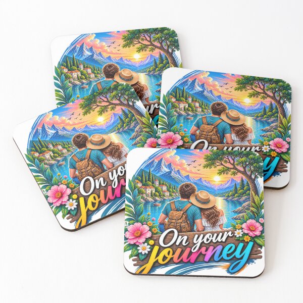 Item preview, On Your Journey – Couple Travel Mountain Lake Adventure designed and sold by Design Sounds Studio.