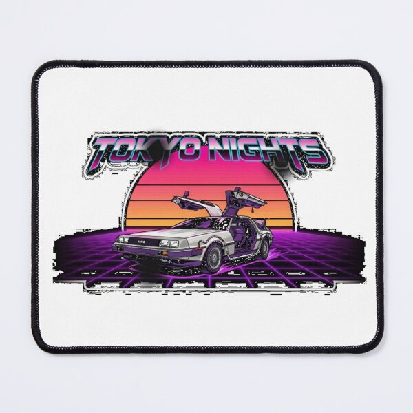 Item preview, Cyberpunk DeLorean Retro Wave Aesthetic - Tokyo Nights designed and sold by wyzin39.