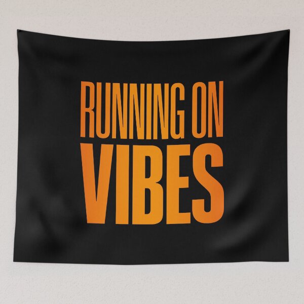 Item preview, Running on Vibes, Orange designed and sold by Memes N Lore .