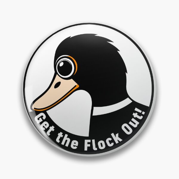 Item preview, Anti Surveillance Duck Shirt | Get the Flock Out Tee | Privacy Rights Activist Gift | Subtle Political T-Shirt designed and sold by GetTheFlockOutShop.