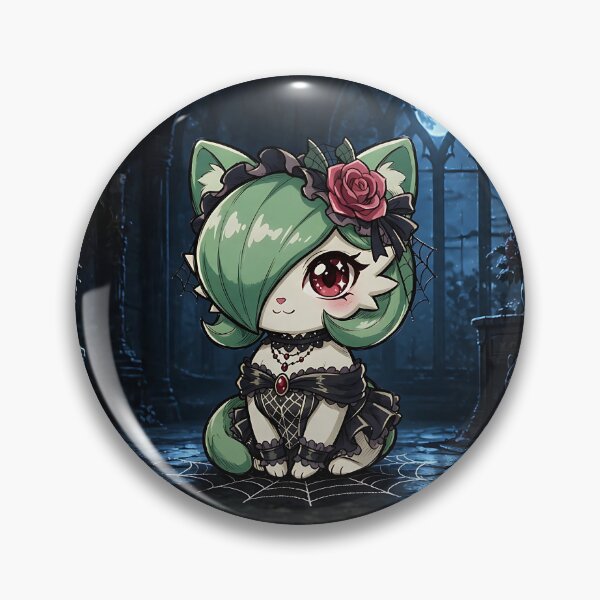 Item preview, Cute Sitting Gothic Lolita Anime Cat - Neko Garden designed and sold by CuteKats.