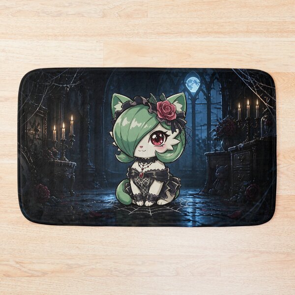 Item preview, Cute Sitting Gothic Lolita Anime Cat - Neko Garden designed and sold by CuteKats.