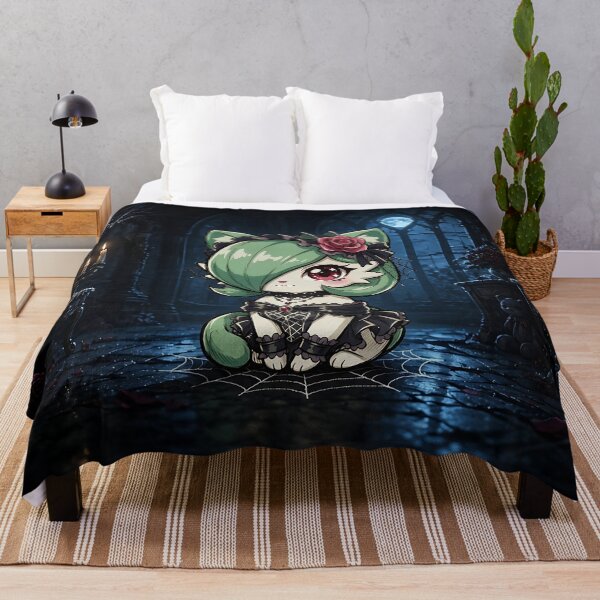 Item preview, Cute Sitting Gothic Lolita Anime Cat - Neko Garden designed and sold by CuteKats.