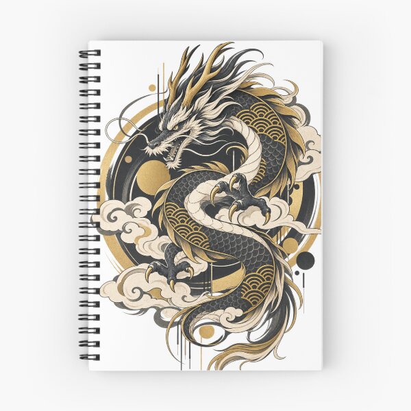 Item preview, Golden Dragon Seigaiha Art designed and sold by  Silent Japan Studio.