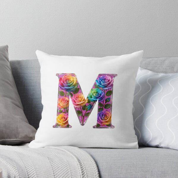 Item preview, Romantic Rose Letter M – Red Roses Floral Love Design designed and sold by Public Nature View Places.