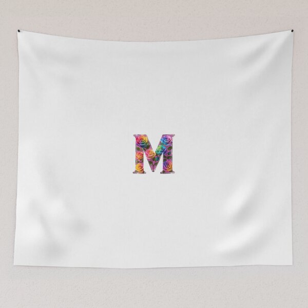 Item preview, Romantic Rose Letter M – Red Roses Floral Love Design designed and sold by Public Nature View Places.