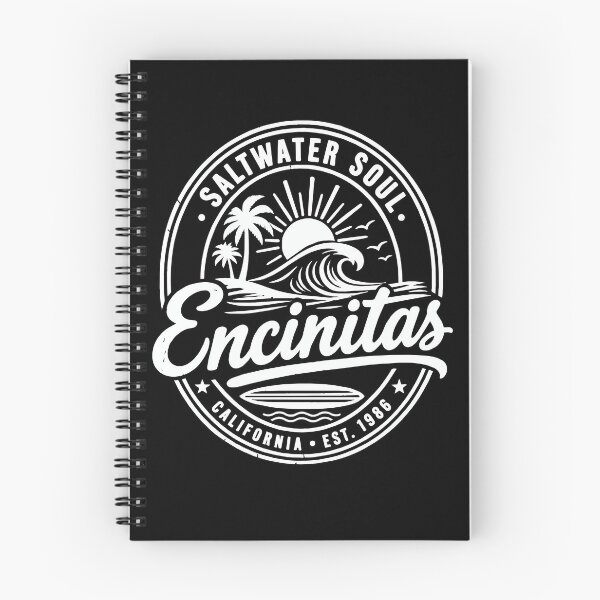 Item preview, Encinitas California Vintage Coastal Surf Beach Design designed and sold by CG Studio.