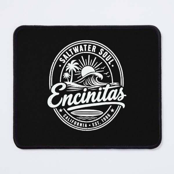 Item preview, Encinitas California Vintage Coastal Surf Beach Design designed and sold by CG Studio.