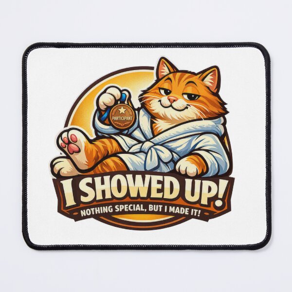 Item preview, Retired Athlete Never Competed Funny Sarcastic Cat – Gym Cat Lover Fitness Design designed and sold by AYACHI90.