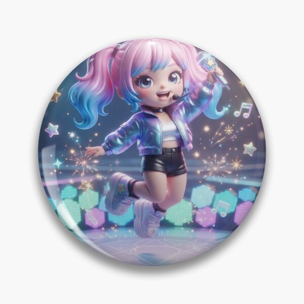 Item preview, Cute Chibi Pop Idol On Stage designed and sold by Azurart2.