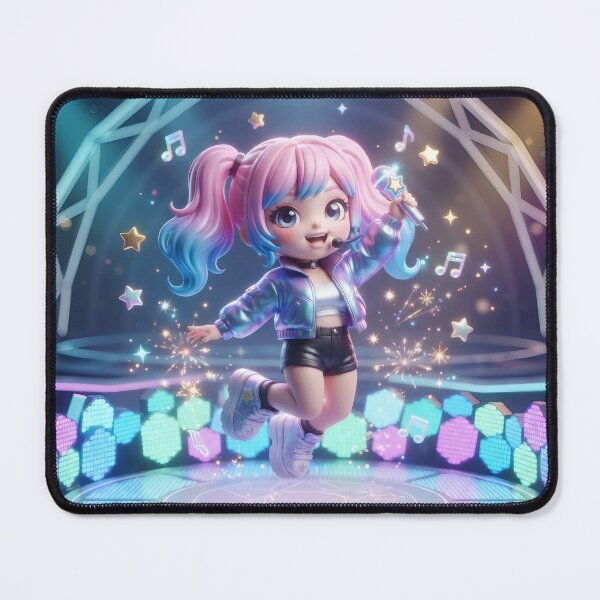 Item preview, Cute Chibi Pop Idol On Stage designed and sold by Azurart2.