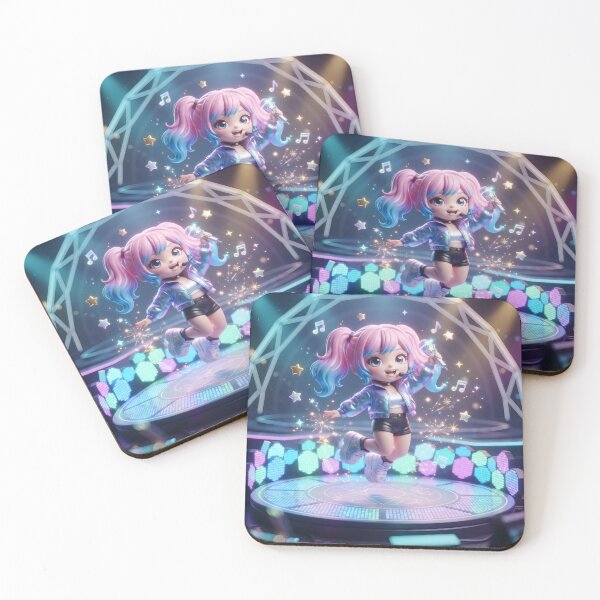 Item preview, Cute Chibi Pop Idol On Stage designed and sold by Azurart2.