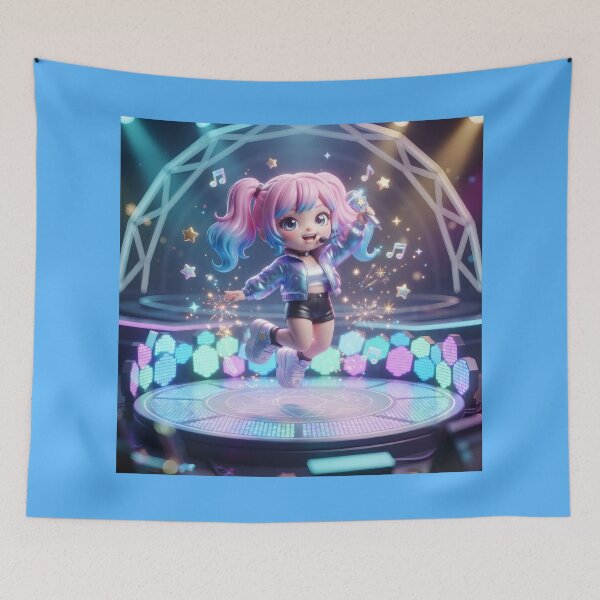 Item preview, Cute Chibi Pop Idol On Stage designed and sold by Azurart2.