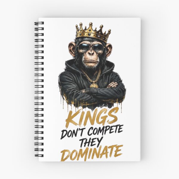 Item preview, Kings Don’t Compete They Dominate Monkey Streetwear Design designed and sold by TCDesigne.