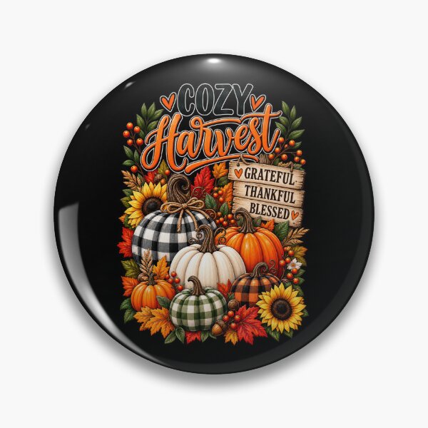Item preview, Cozy Harvest Grateful Thankful Blessed designed and sold by Lombardino.