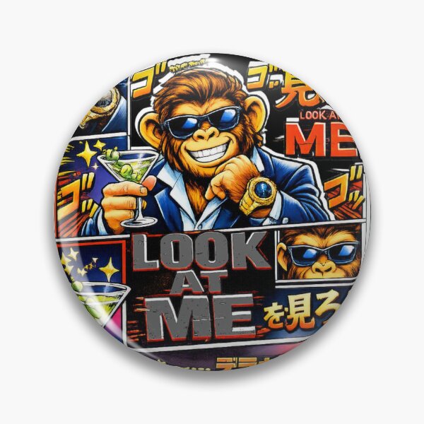 Item preview, Look At Me – Stylish Comic Chimp Pop Art Design designed and sold by Cabrasco.