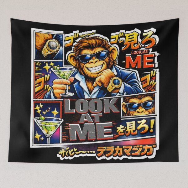 Item preview, Look At Me – Stylish Comic Chimp Pop Art Design designed and sold by CABRA SHOP.