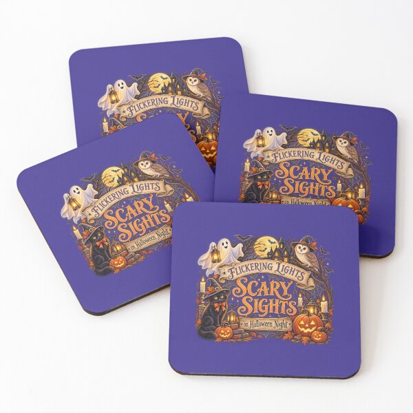 Item preview, Flickering Lights, Scary Sights — Halloween Night designed and sold by Novel Works Studio.