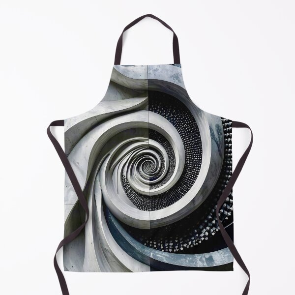 Item preview, Spiral Metal Architecture in Gray Stone designed and sold by Vicky Brago-Mitchell®.