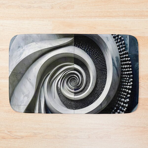 Item preview, Spiral Metal Architecture in Gray Stone designed and sold by Vicky Brago-Mitchell®.