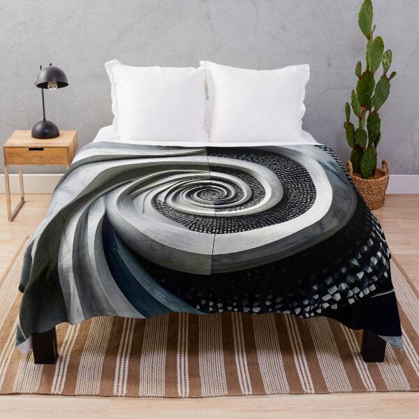 Item preview, Spiral Metal Architecture in Gray Stone designed and sold by Vicky Brago-Mitchell®.