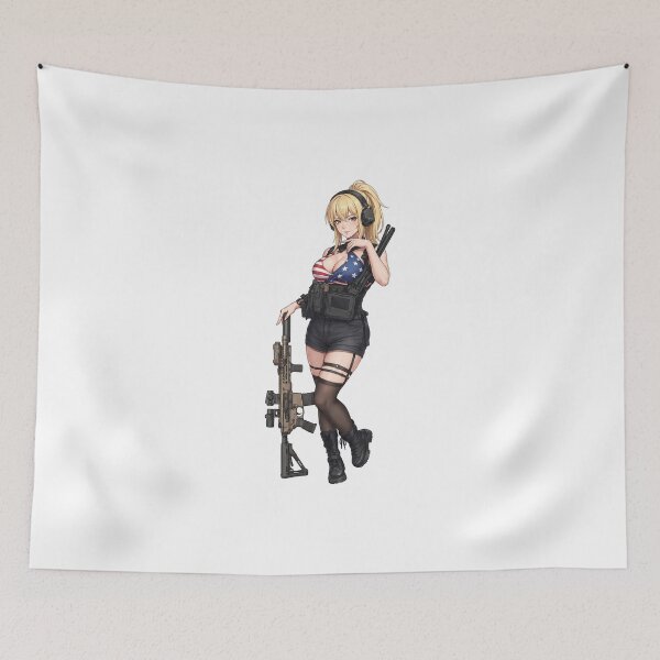 Item preview, American Gun Girl by RAWLIFEGRAPHIC designed and sold by RAWLIFEGRAPHIC.