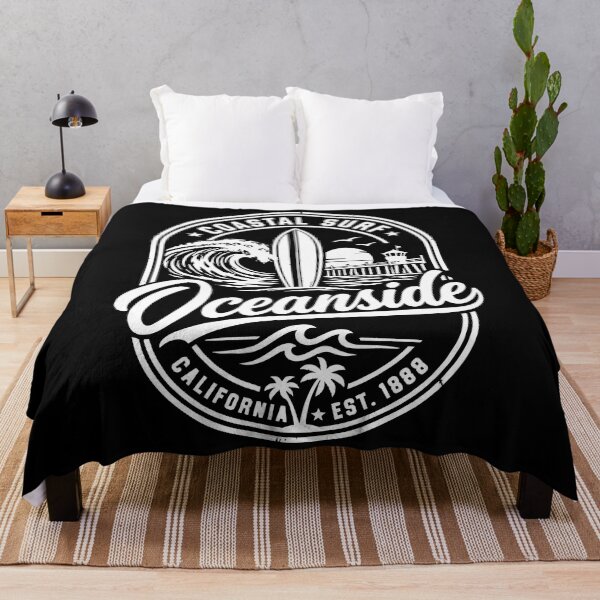 Item preview, Oceanside California Vintage Coastal Surf Beach Design designed and sold by CG Studio.