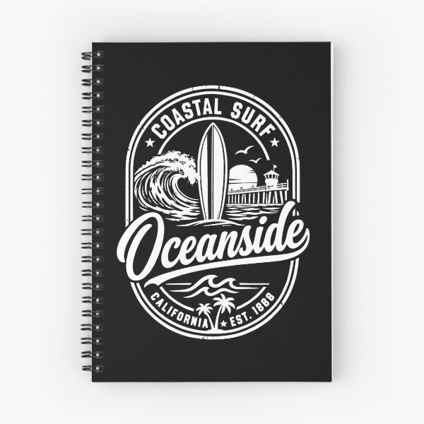 Item preview, Oceanside California Vintage Coastal Surf Beach Design designed and sold by CG Studio.