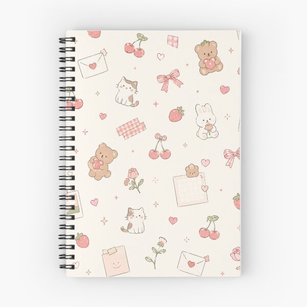 Item preview, Korean Cute Pastel Kawaii Pattern | Seoul-Inspired Bear, Bunny & Cherry Aesthetic designed and sold by Shruz.