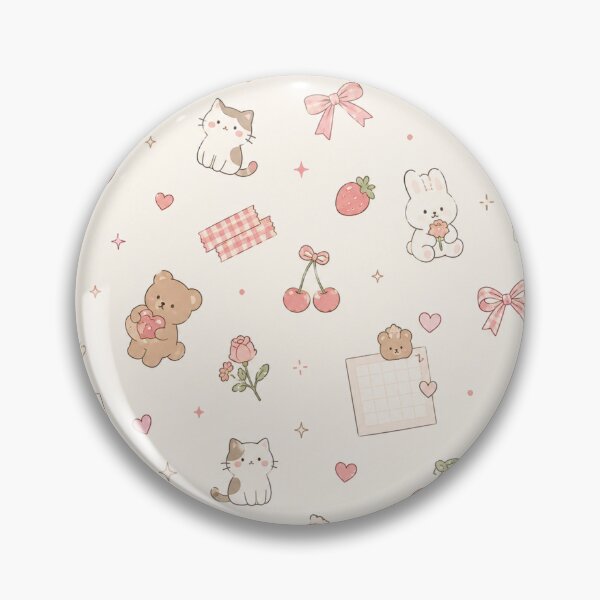 Item preview, Korean Cute Pastel Kawaii Pattern | Seoul-Inspired Bear, Bunny & Cherry Aesthetic designed and sold by Shruz.