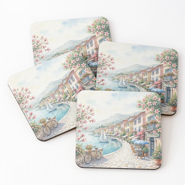 Item preview, Outdoor café,watercolor. designed and sold by elegantpaterns.