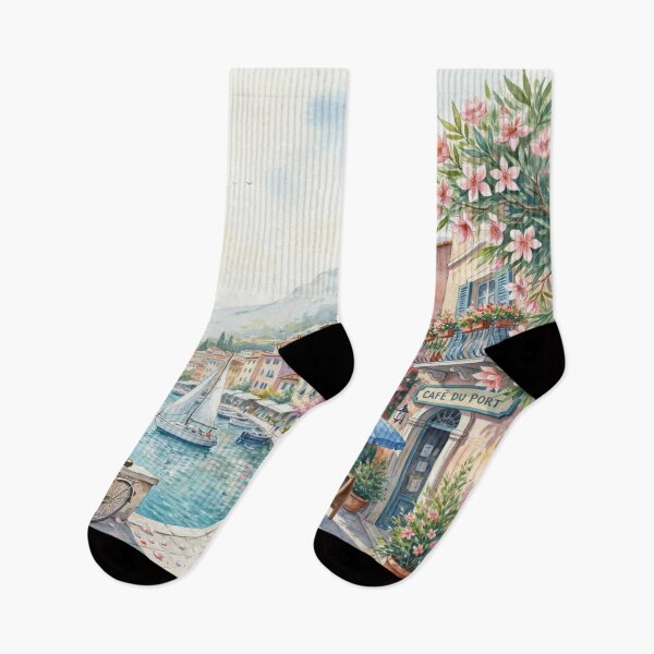 Item preview, Outdoor café,watercolor. designed and sold by elegantpaterns.