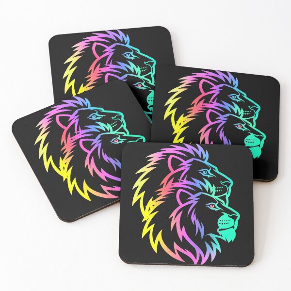 Item preview, Neon Lion Pride Rainbow Roar designed and sold by ExploreAura Studio.