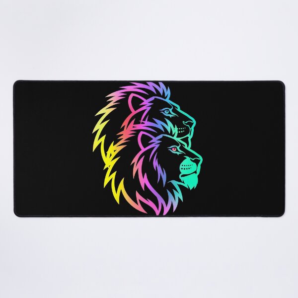 Item preview, Neon Lion Pride Rainbow Roar designed and sold by ExploreAura Studio.