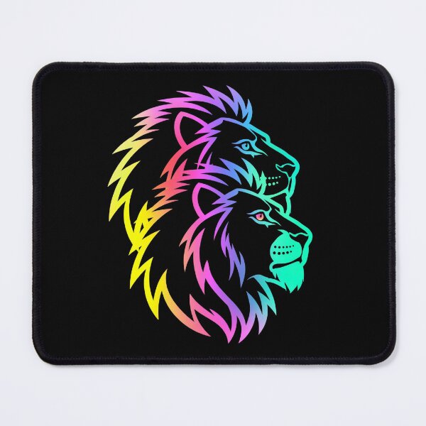 Item preview, Neon Lion Pride Rainbow Roar designed and sold by ExploreAura Studio.