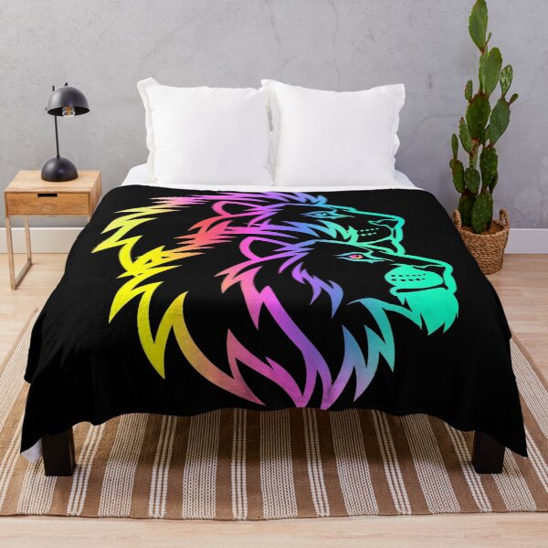Item preview, Neon Lion Pride Rainbow Roar designed and sold by ExploreAura Studio.