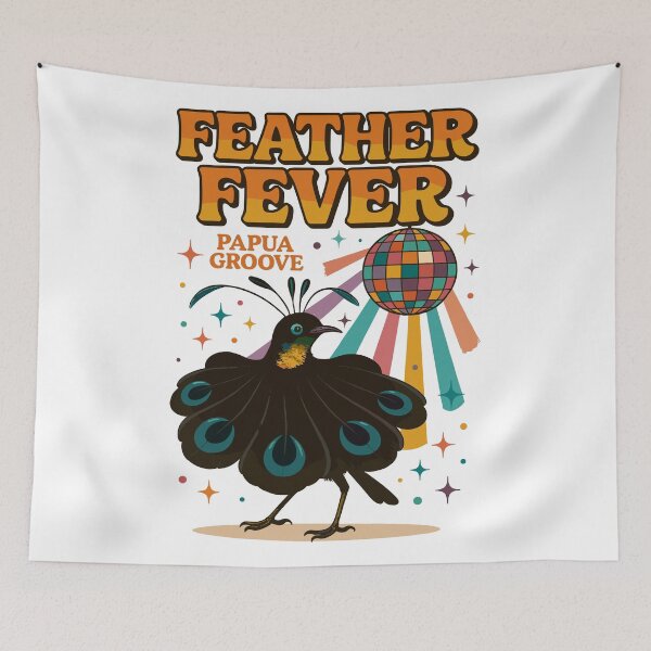 Item preview, Feather Fever – Western Parotia Papua Groove Design designed and sold by WildlifeInc.